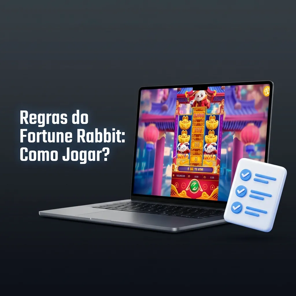 Fortune Rabbit slot game interface showing 3x5 grid with golden rabbit wild symbol and coin scatter features
