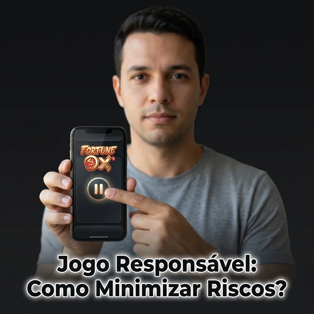Person setting budget limits on smartphone for responsible gambling with Fortune Ox game demo mode displayed